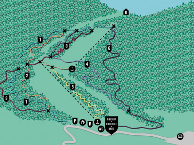 Trailmap Bikepark Oberammergau - ein Bikepark in Bayern