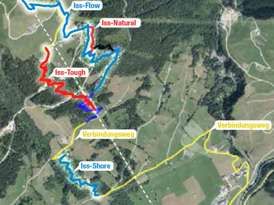 Trailmap Singletrails Gerlos - ein Bikepark in Tirol