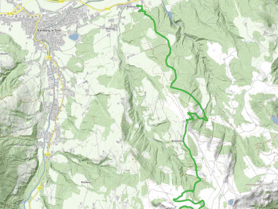 Trailmap Singletrails Kirchberg - ein Bikepark in Tirol