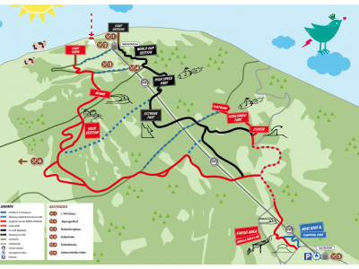 Trailmap Schöckl Trail Area - ein Bikepark in Steiermark