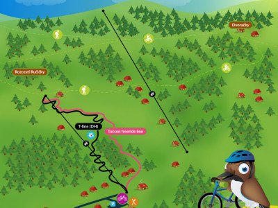 Trailmap Bikepark Rokytnice - ein Bikepark in Riesengebirge